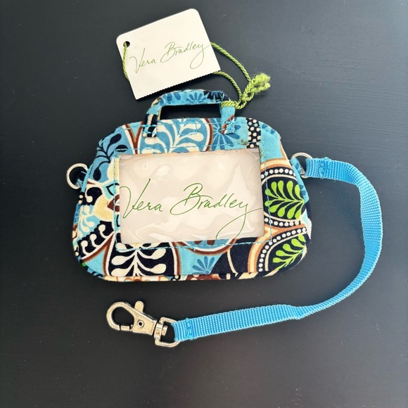 Vera Bradley Retired Bali Blue Lobster Claw Luggage ID Tag, Card Holder Etc New - Picture 1 of 7